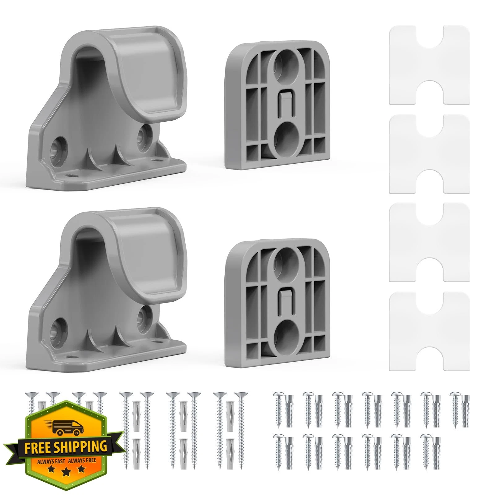 EZIGO Baby Gate Parts Gray Wall Mount