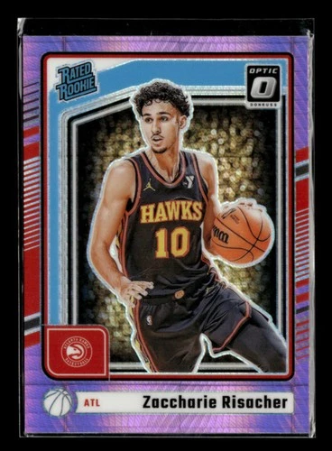 Zaccharie Risacher 2024-25 Panini Donruss Optic Pink Hyper Rated Rookie [lcy12