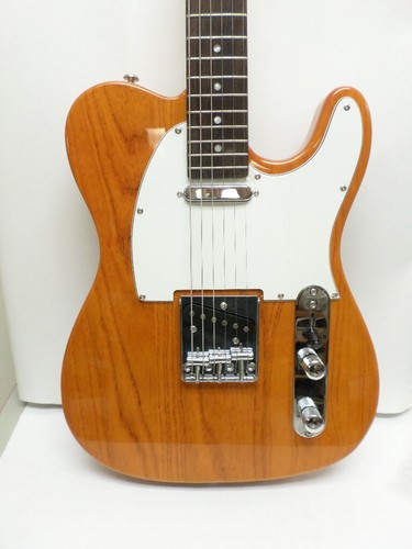 Xaviere Tele Style Electric Guitar (XV-820 Solid Ash "Honey Ash" Finish RW fb) - Picture 2 of 10