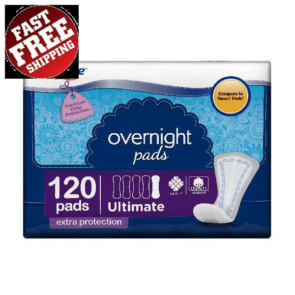 Overnight Incontinence Pads Women Ultimate Absorbency Dri Fit Cotton