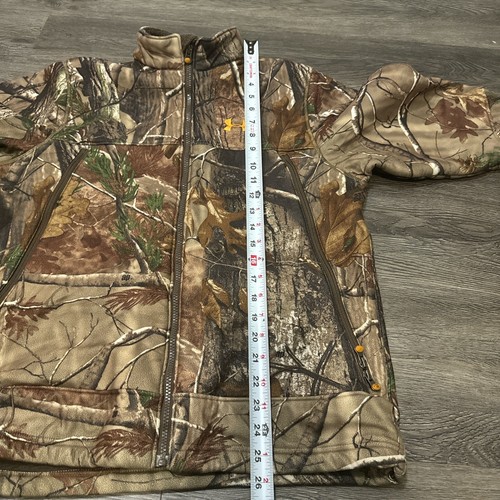 Men’s Under Armour ColdGear Ayton Camo Hunting Jacket Medium Fleece Lined Unisex - Picture 7 of 8