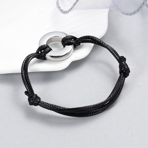 Circle Small Urns Memorial Bracelet For Ashes Rope Type Cremation Bangle Jewelry - Picture 13 of 26