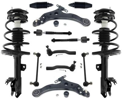 Front End Complete Suspension Steering Kit 12pcs For Toyota Camry SE V6 2012-14