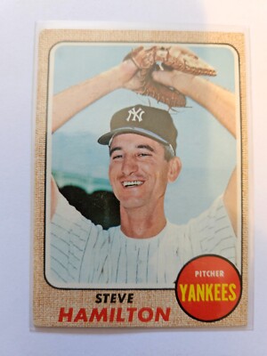1968 TOPPS STEVE HAMILTON #496 VG/EX COMBINED SHIPPING