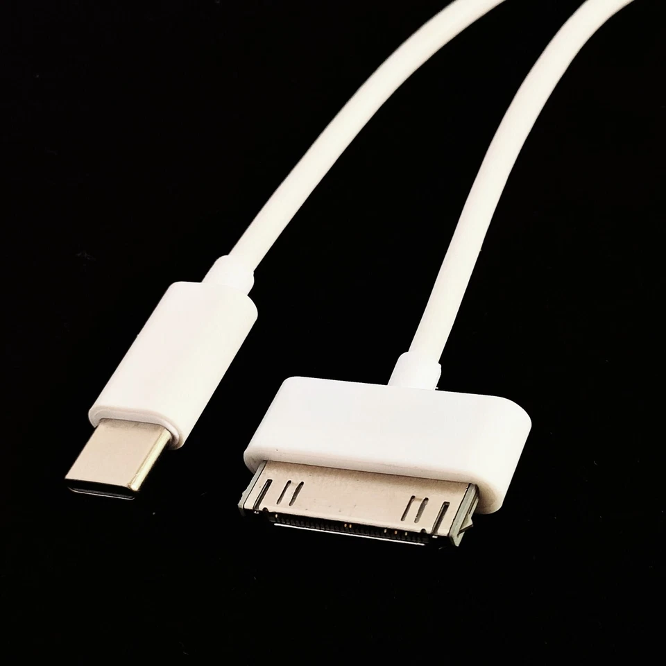 30Pin to USB C Cable Charging Syncing for Old iPad iPhone iPod 1m 3ft New - Image 2 of 4