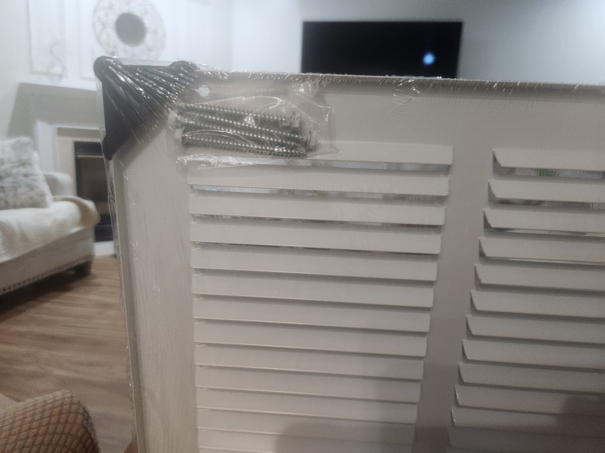 Weißer Sockelleisten-Grill Mit 7/20,3 Cm Rückwand – Aus Stahl, Pulverbeschichtet, Für Lüftungsöffnungen