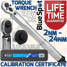 1/4" Drive Calibrated Torque Wrench Adjustable Reversible Micro meter 2nm - 24nm