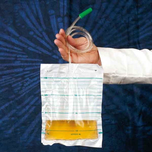 Urine pocket 1.5 liter, for La Bettfestigung, 90 cm hose