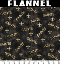 NFL New Orleans Saints Tie-Dye 70270D Flannel Fabric by the Yard