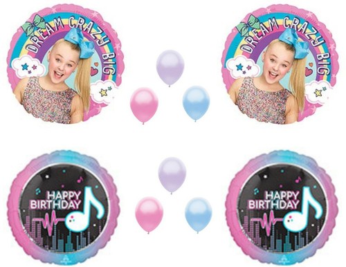 JOJO SIWA Musik GEBURTSTAGSPARTY Ballons Dekorationen Zubehör Schleife Regenbogen