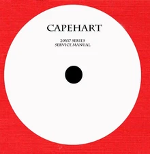 Service manual on dvd, pdf format, for Capehart audio by model