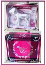 BNIB Victoria's Secret SILVER Mini Dog RARE CHRISTMAS TREE ORNAMENT VERY RARE  