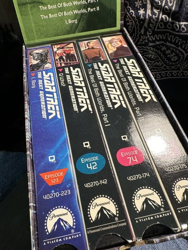 Star Trek The Next Generation The Borg Collective 4 VHS Box Set 1996 2m - Picture 2 of 4