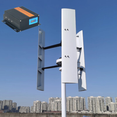 1KW 24V/48V Vertical Wind Turbine Generator Wind Power WithLCD MPPT Controller