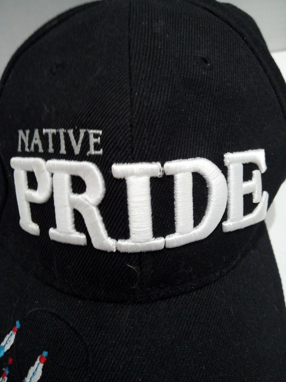 NATIVE PRIDE Black Baseball Cap By Driftstone Pue… - image 11