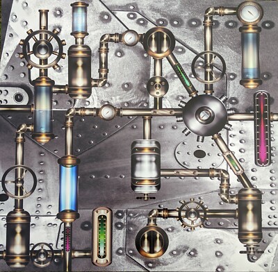 Industrial Steampunk Couchtisch Beistelltisch kleiner Tisch Künstler gestaltet Unikat