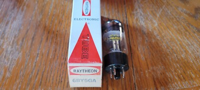 Raytheon NOS 6BY5GA Vacuum Tube Tested