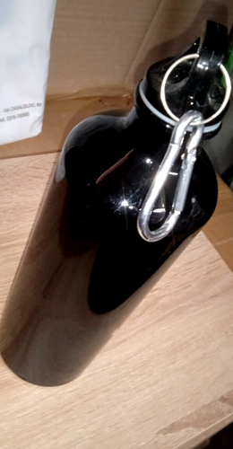 Borraccia Nera Termica Alluminio 750 ML Scuola Sport Palestra - Imagen 3 de 4
