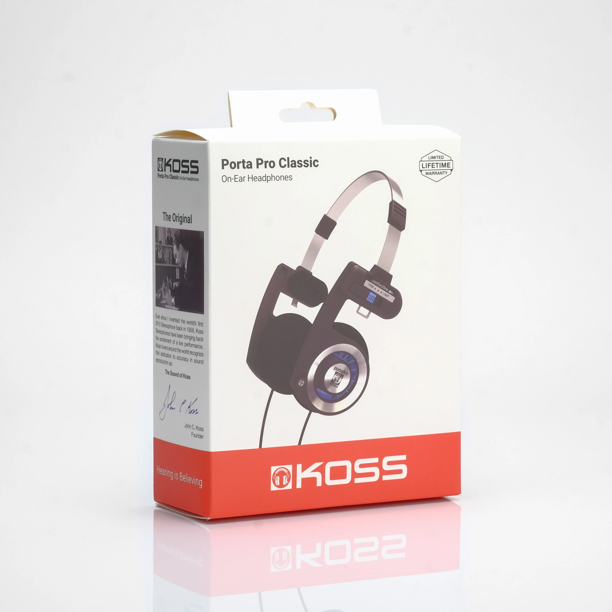 Koss Porta Pro Black On-Ear Headphones Retro Style Koss Porta Pro Black On-Ear Headphones Retro Style