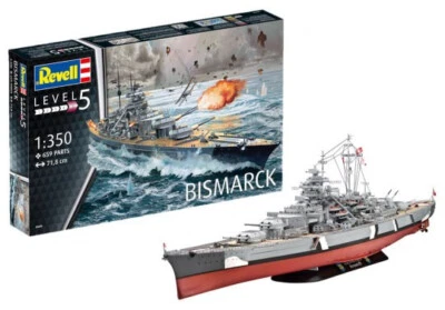 Revell 5040 Cuirassé Bismarck 1:350 Maquette – - Photo 1/4