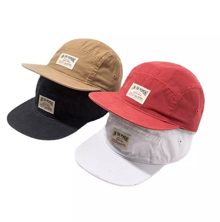 Summer CAMP CAP 5 Panel Hat Men Vintage Casual Baseball Caps Flat