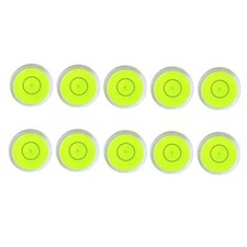 10PC Precision Round Bubble Level Mini Spirit Level Measuring Tool Kits 15 x 8mm