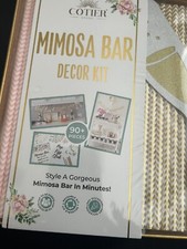 Classy Cotier Mimosa Bar Decorations Kit 90 piece set. Mimosa Bar in Minutes