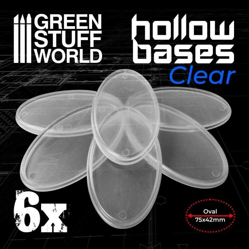 Socles Plastique Transparents 32mm - Pour Figurines Wargames AOS - Green Stuff World Neufs