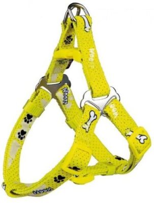 Trixie Modern Art One Touch Geschirr Woof Hund gelb