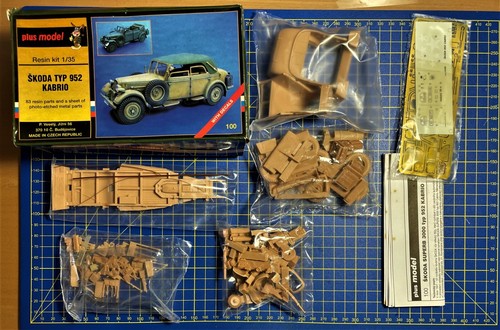 PLUSMODEL 100 - SKODA SUPERB TYP 952 KABRIO - 1/35 RESIN KIT - Picture 5 of 5