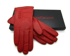 Womens Premium Luxury Cashmere Wool lined Real Leather Gloves Boxed