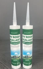 RV Roof Sealant, Self-Leveling, Flexible For RV, Camper, White 2 Pack