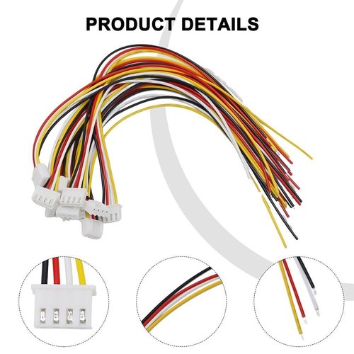 10 Pcs 2-4 Pin Mini Micro JST XH 2.54mm 20AWG Connector Plug With Wires 20cm - Picture 7 of 26