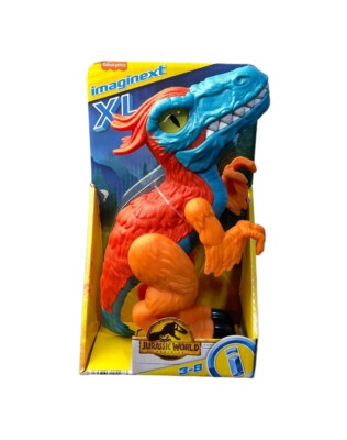 Fisher Price Imaginext Jurassic World XL Dominion Pyroraptor Dinosaur Multicolor