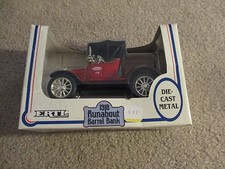 ERTL 1918 Runabout Barrel Bank True Value Hardware 1:25 Scale MIB 1989