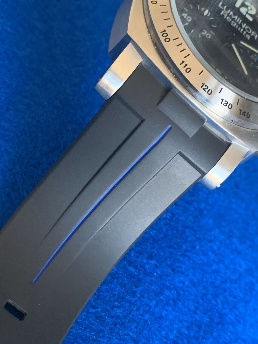 Perfect Fit Panerai 44mm Luminor 24mm Vulcanized Watch Strap