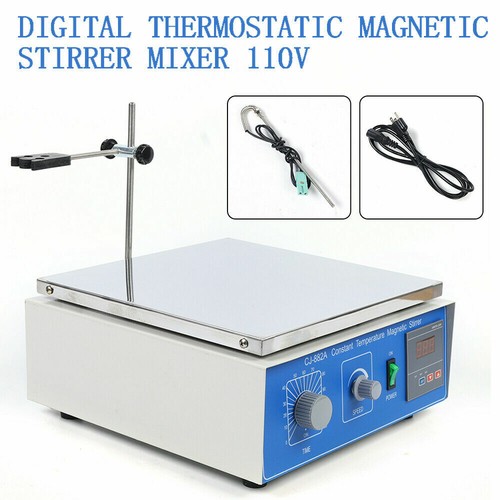 10000ML Magnetic Stirrer W/ Heating Plate Hotplate Digital Mixer Stir Bar Lab. - Bild 6 von 12