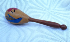 Vintage Maraca Hand Painted Venezuela