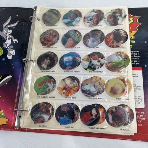 Space Jam Tazo 1996 Official Tazos Collectors Album Complete Set 80/80 - Picture 3 of 7