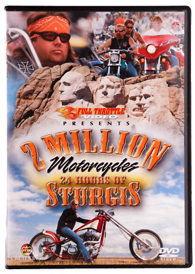 2 Million Motorcycles: 24 Hours of Sturgis (DVD/ 2011) Full Throttle Video, Used