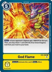 God Flame EX3-068 C - Draconic Roar - Common