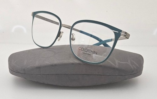 Calvin Klein Damenbrille neu, metallisch, blau Modell CK5425 330, ultraleicht - Bild 3 von 5