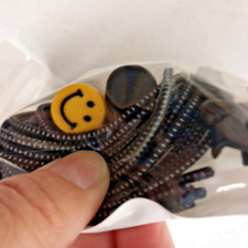 3 Sets of 2 No Tie Shoelaces Shoe Laces Running Auto Lock Lazy Laces Happy Face