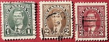 Canada 1937 Set of 3 King George VI Sc-231-233 Used #Br15 - US Seller