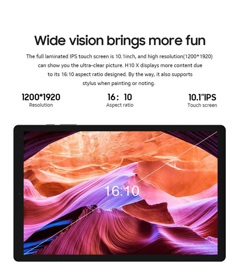 CHUWI Tablet with 10.1 Inch Android 12 8GB+128GB with 1920*1080 IPS Octa-Core - Image 2 of 4