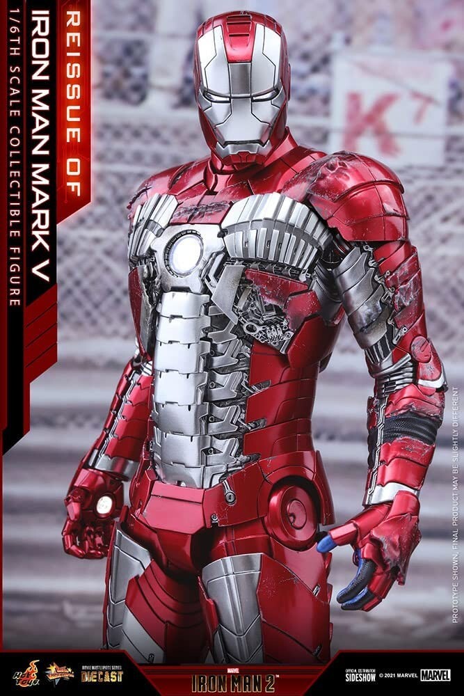 1/6 Scale Marvel Iron Man Mark V Figure Hot Toys 907514 mms 400