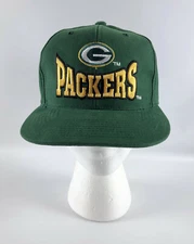 Green Bay Packers Strapback Baseball Hat Green Drew Pearson Companies Vintage 