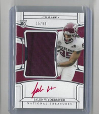 2023 National Treasures JALEN WYDERMYER RPA Rookie Patch Auto SSP 15/99