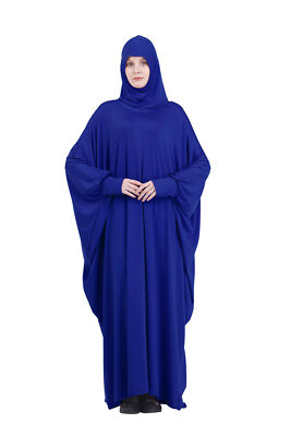 Jalabiya Womens Abaya Muslim Prayer Dress Baby Blue Zippered One Piece Women/'s Prayer Dress Khimar Niqab Muslim Gift Burqa