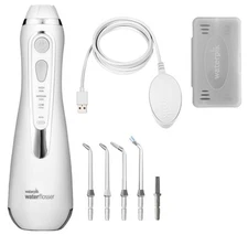 Water Flosser For Teeth Gums Braces Cordless Advanced 2.0 Waterpik White B-O NEW